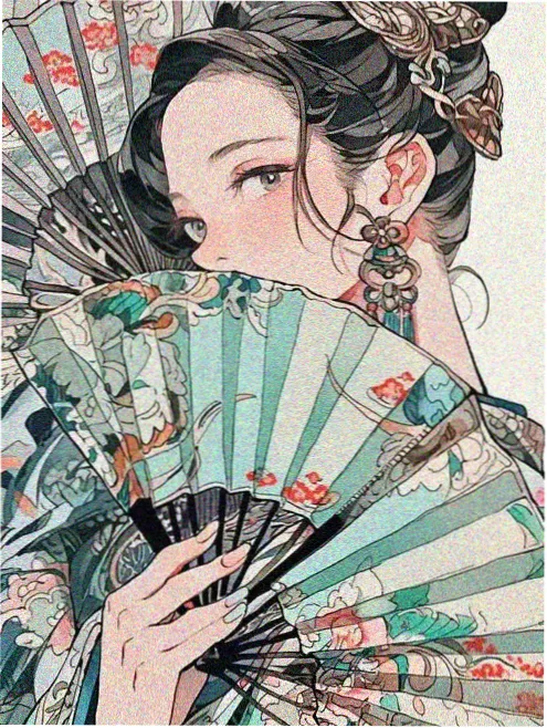 短剧女主三秒定妆特写动漫人物画法